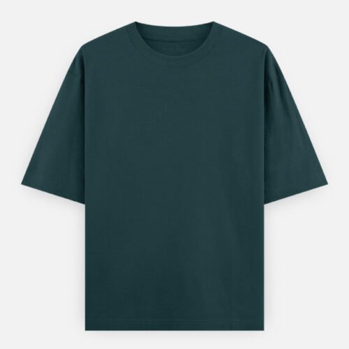oversized_deep_teal_front.jpg WOSCO Oversized Tee — Deep Teal