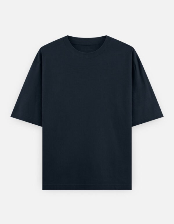 oversized_deep_navy_front.jpg WOSCO Oversized Tee — Deep Navy